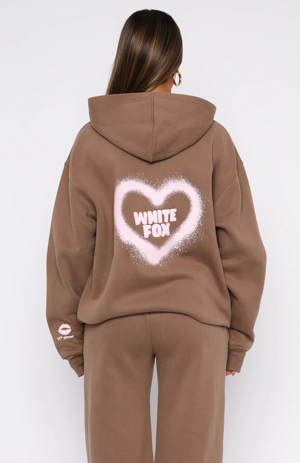 11th Street City Girl At Heart Oversized Hoodie Cinnamon Bun