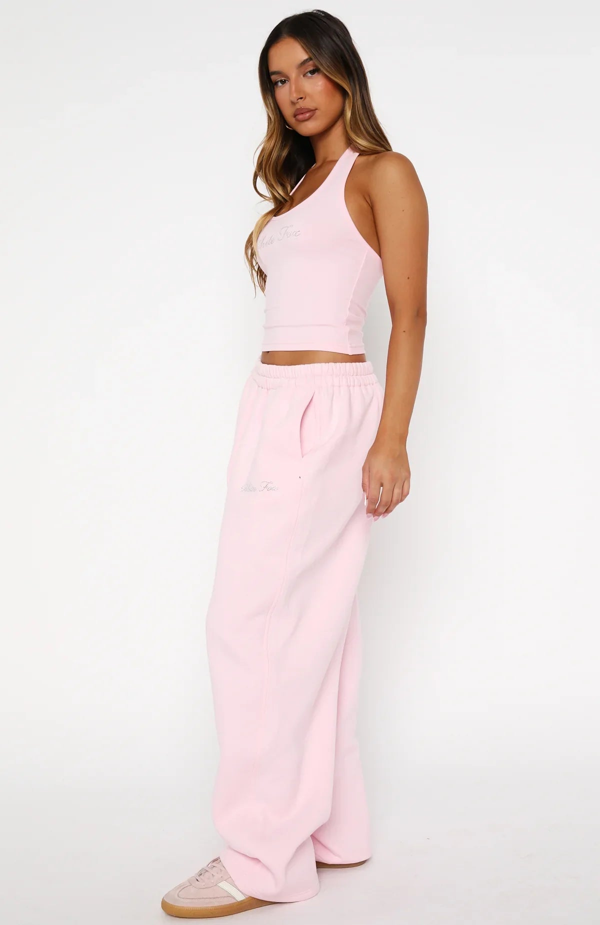 Make It Or Break It Barrel Leg Sweatpants Pink