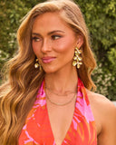 Daisey Floral Drop Earrings