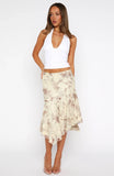 Summer In Bali Midi Skirt Golden Dusk