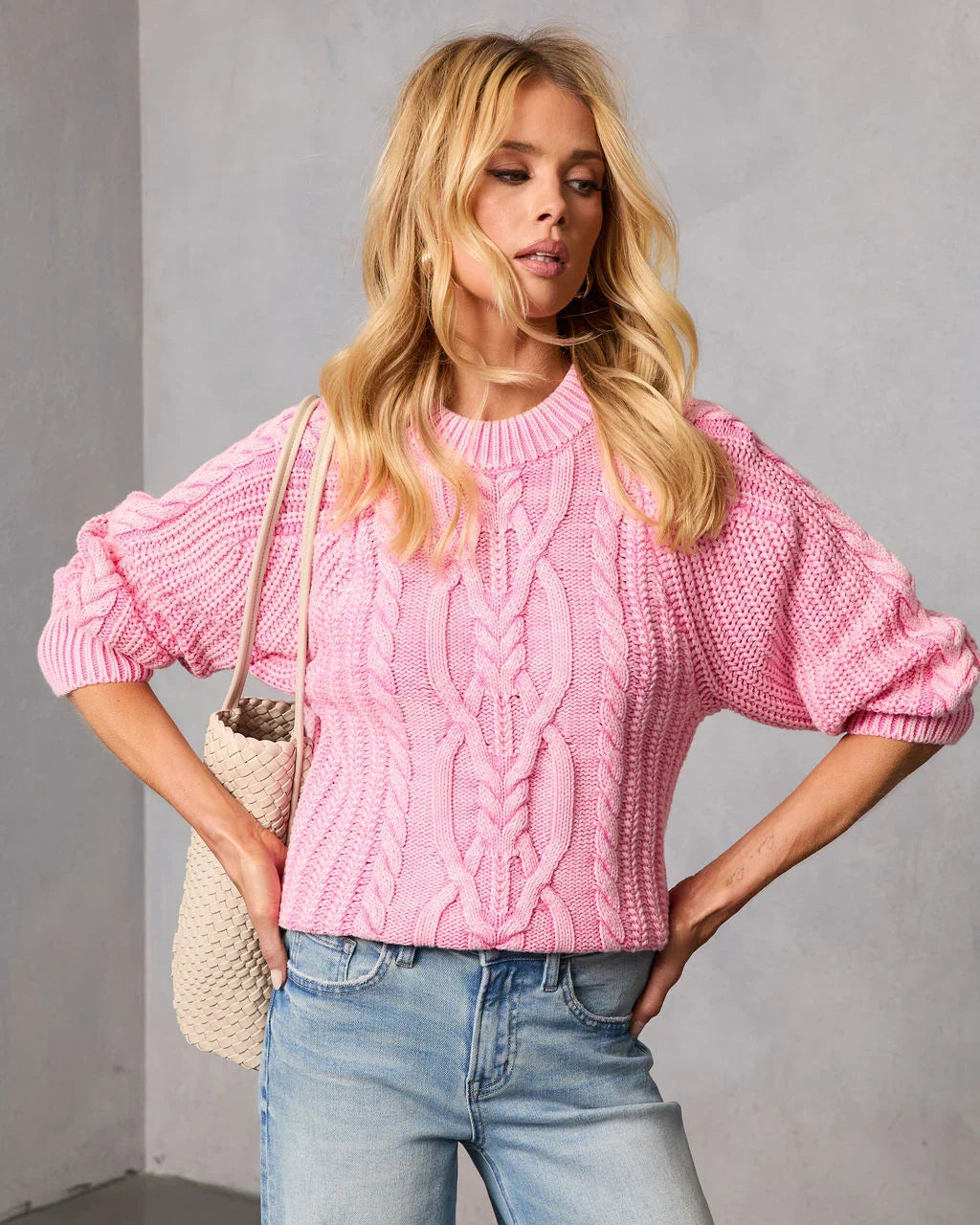 Teodora Cable Knit Sweater