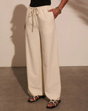 Before Daylight Wide Leg Waist Tie Pants