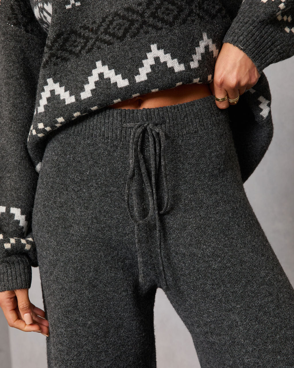 Sleighbell Snow Fair Isle Knit Pant