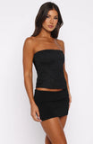 Admired By All Strapless Bustier Black