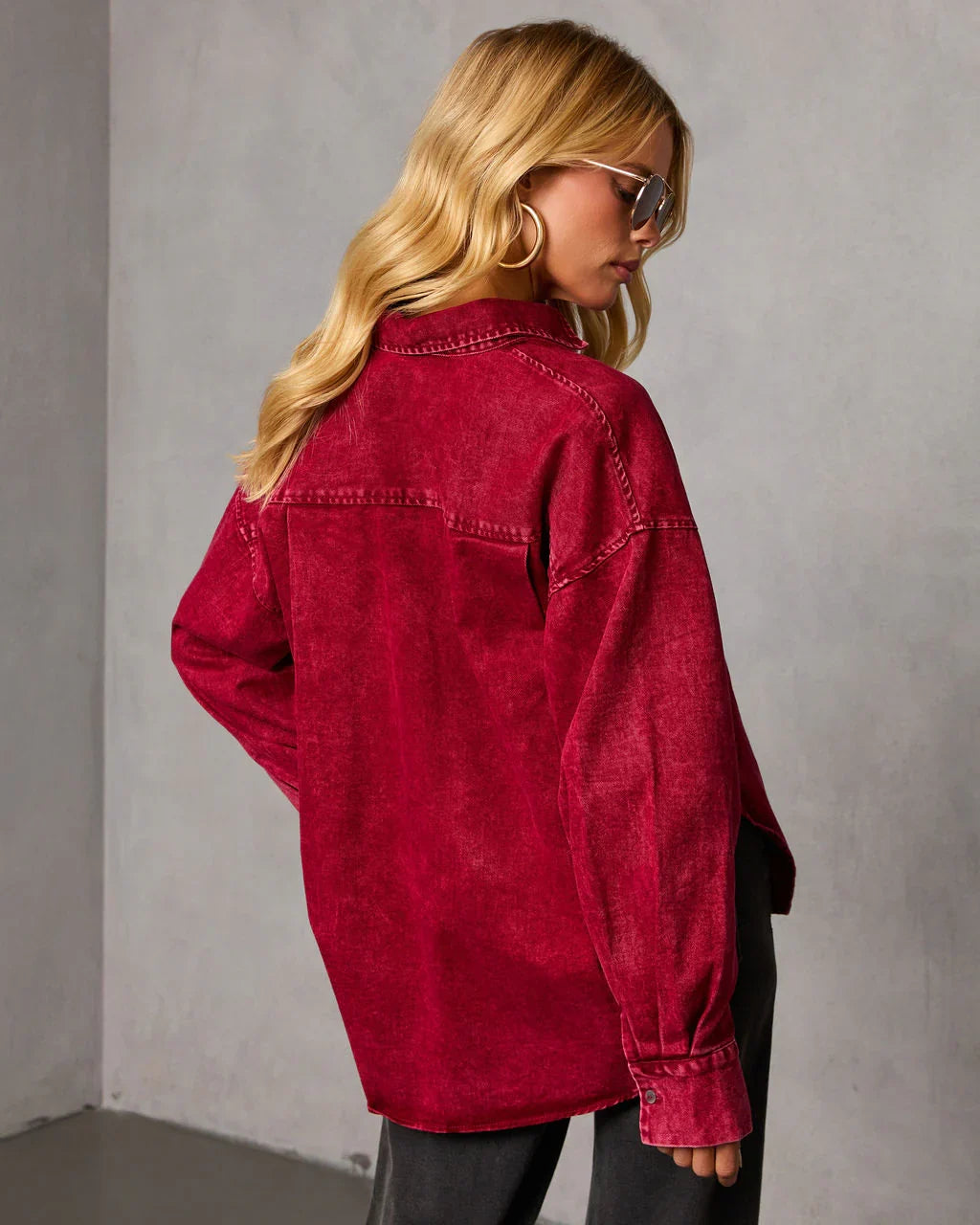 Wild Maple Denim Button Down Shirt