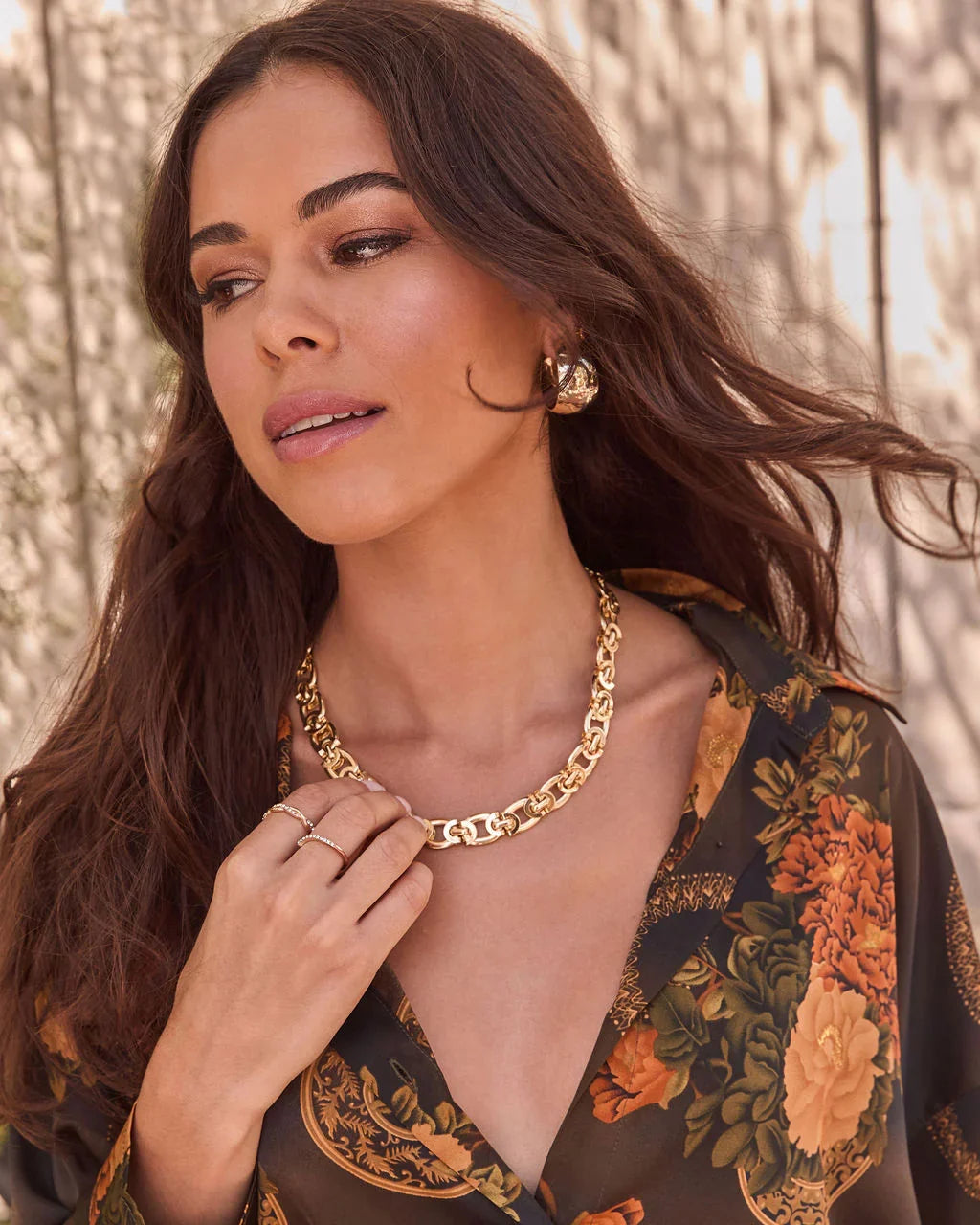 Whispered Marigold Chain Link Necklace