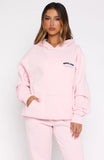 Lucky Thirteen Cheyenne Oversized Hoodie Soft Pink