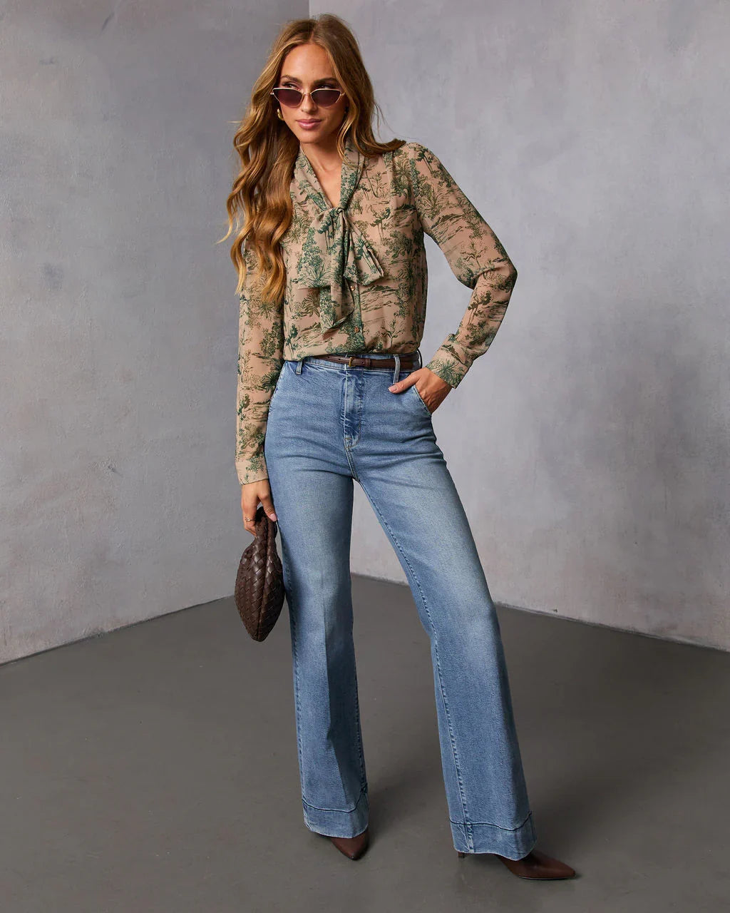 Edenia Abstract Print Blouse