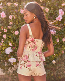 Picnic In Petals Floral Bustier Top
