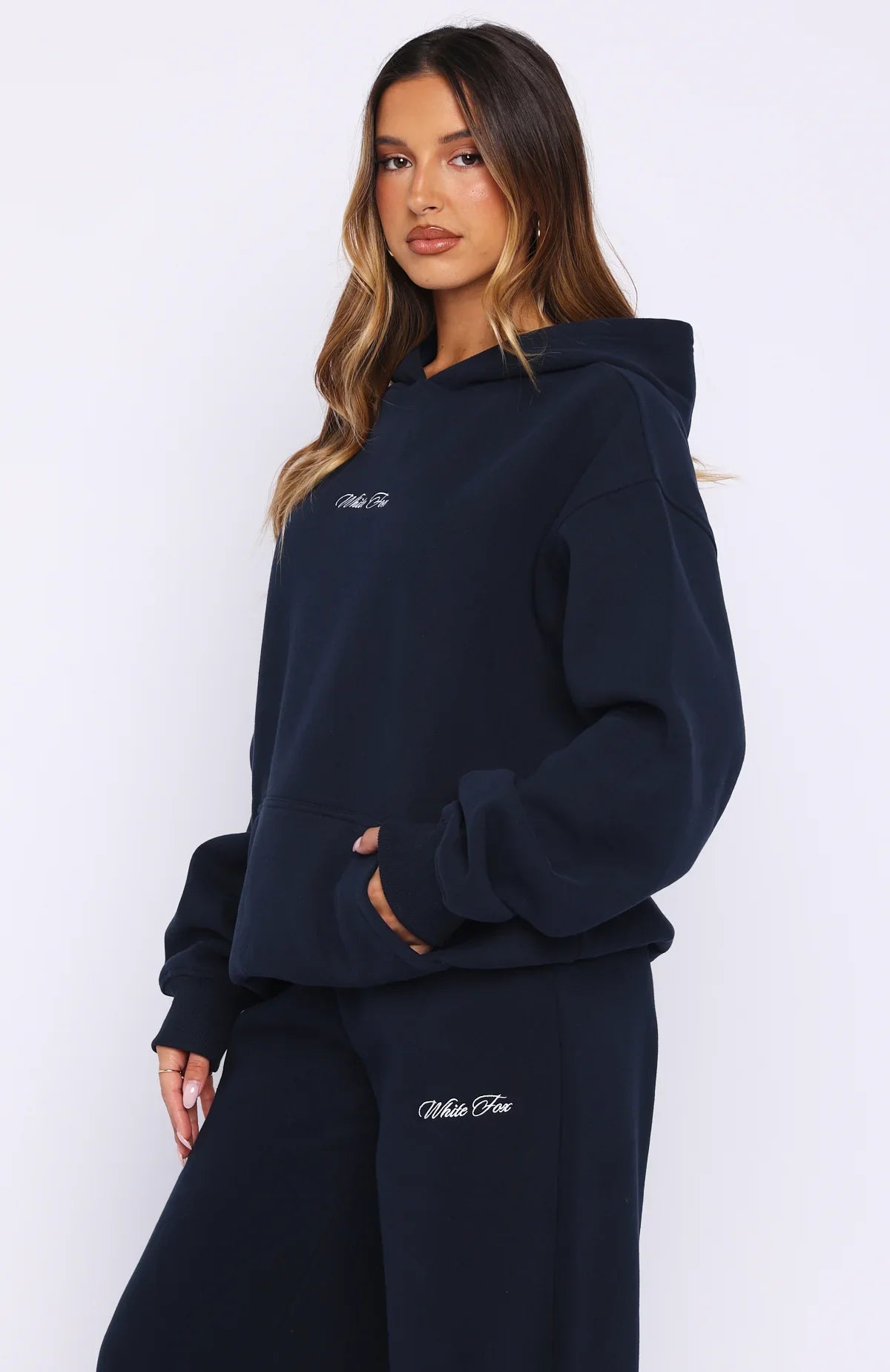 Wishing For It Oversized Hoodie Navy