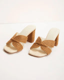 Vacation Ready Raffia Heeled Sandal