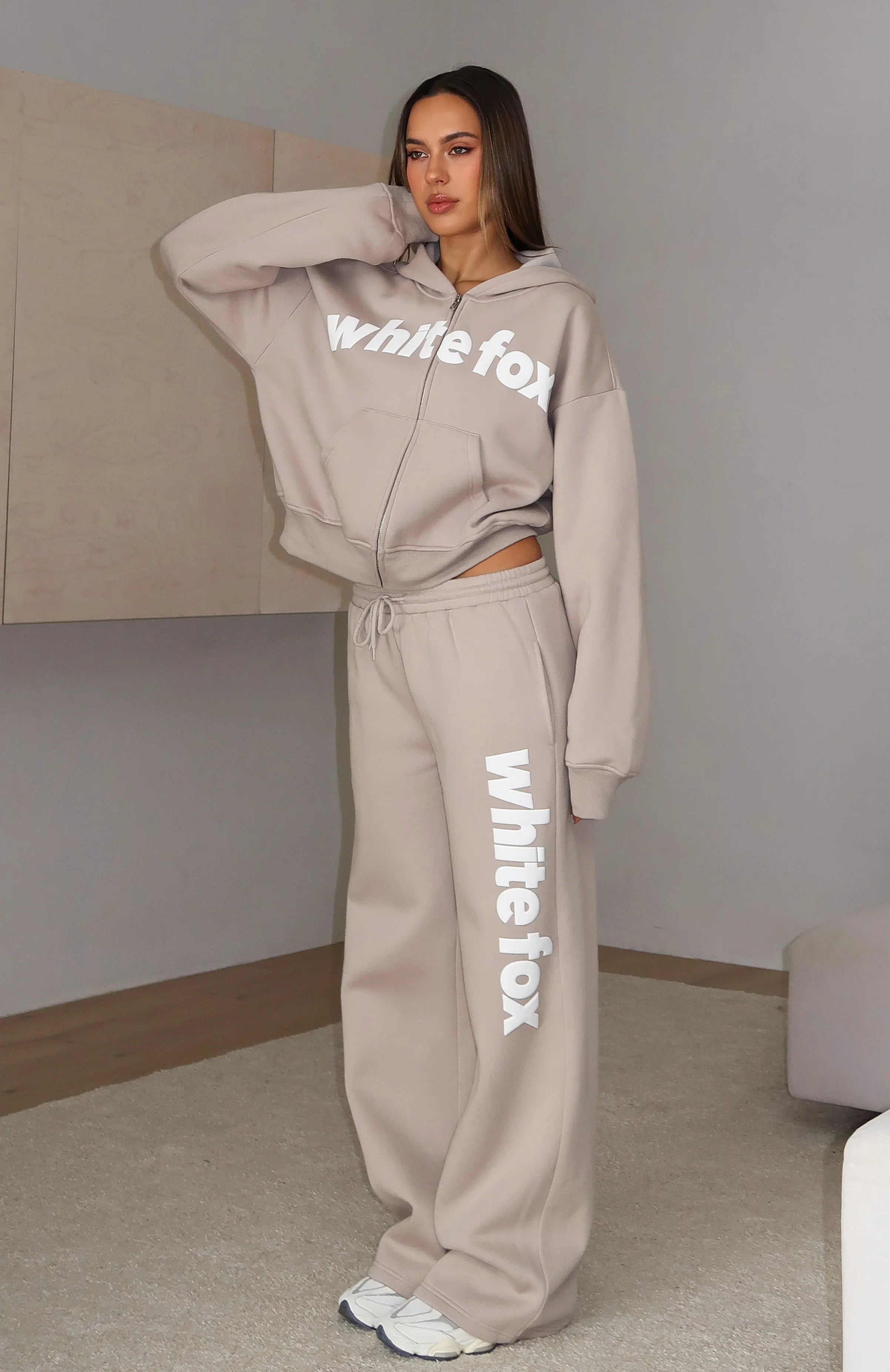 From The Archives Kenzie Wide Leg Sweatpants Moon