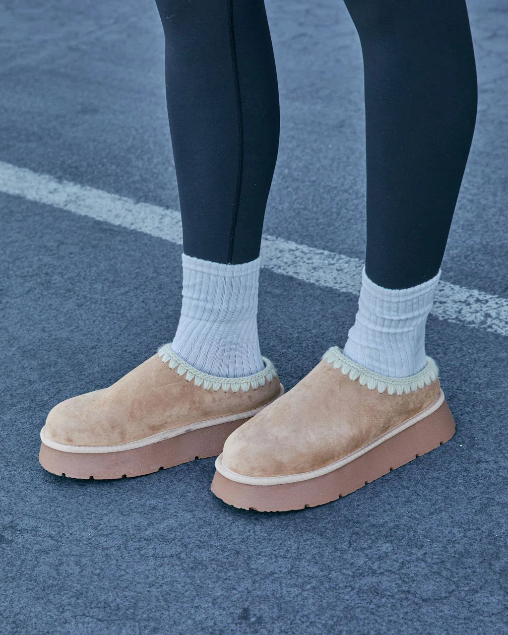 Emberlane Embroidered Platform Mules