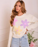 Bloom Garden Floral Knit Sweater