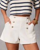 Heritage Hues High Rise Sailor Denim Shorts
