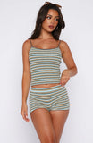Volume Maxed Knit Booty Shorts Chocnana