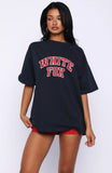 Starting Fresh Oversized Tee Navy