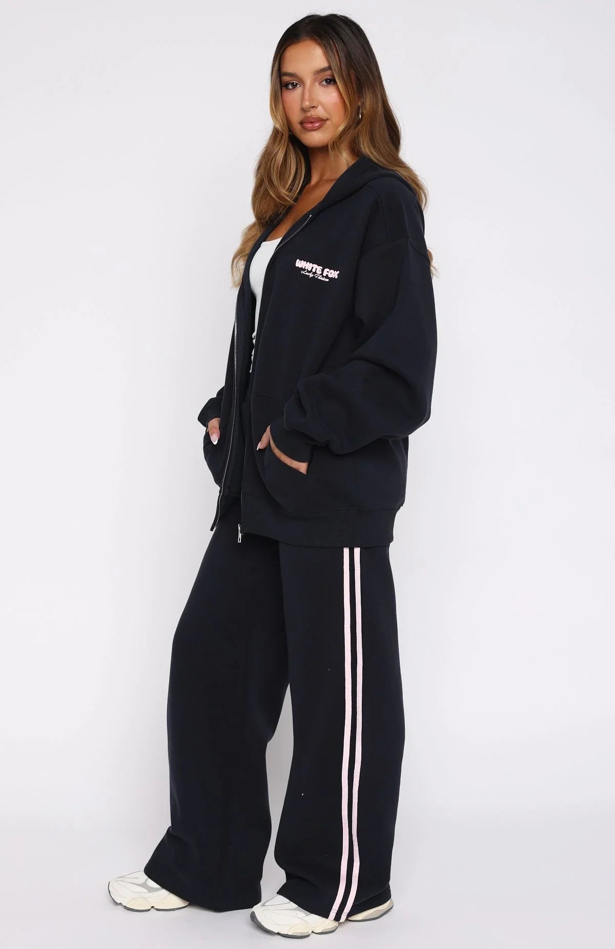 Lucky Thirteen Charise Wide Leg Sweatpants Navy