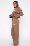 11th Street City Girl At Heart Wide Leg Sweatpants Cinnamon Bun