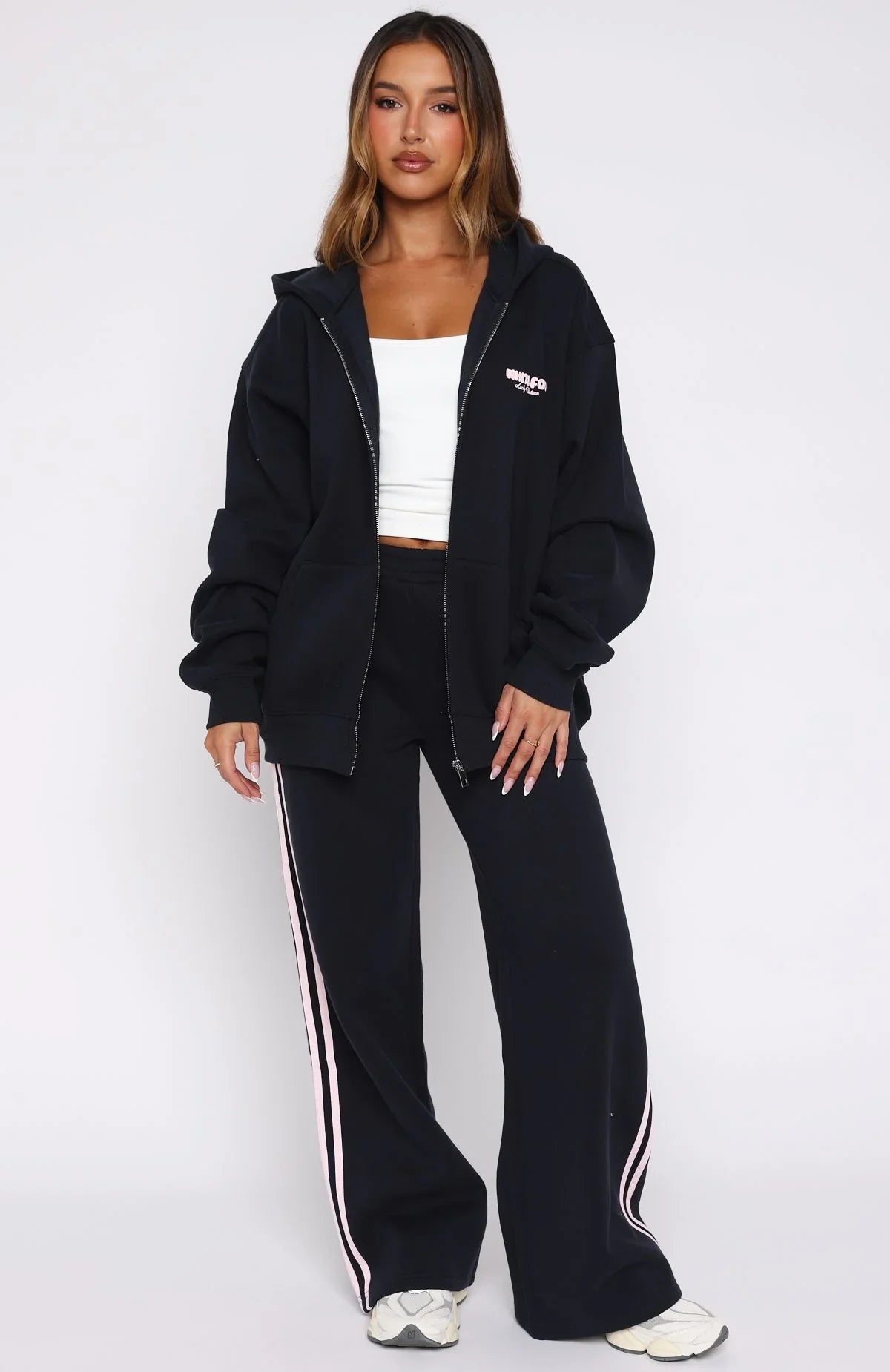 Lucky Thirteen Charise Wide Leg Sweatpants Navy