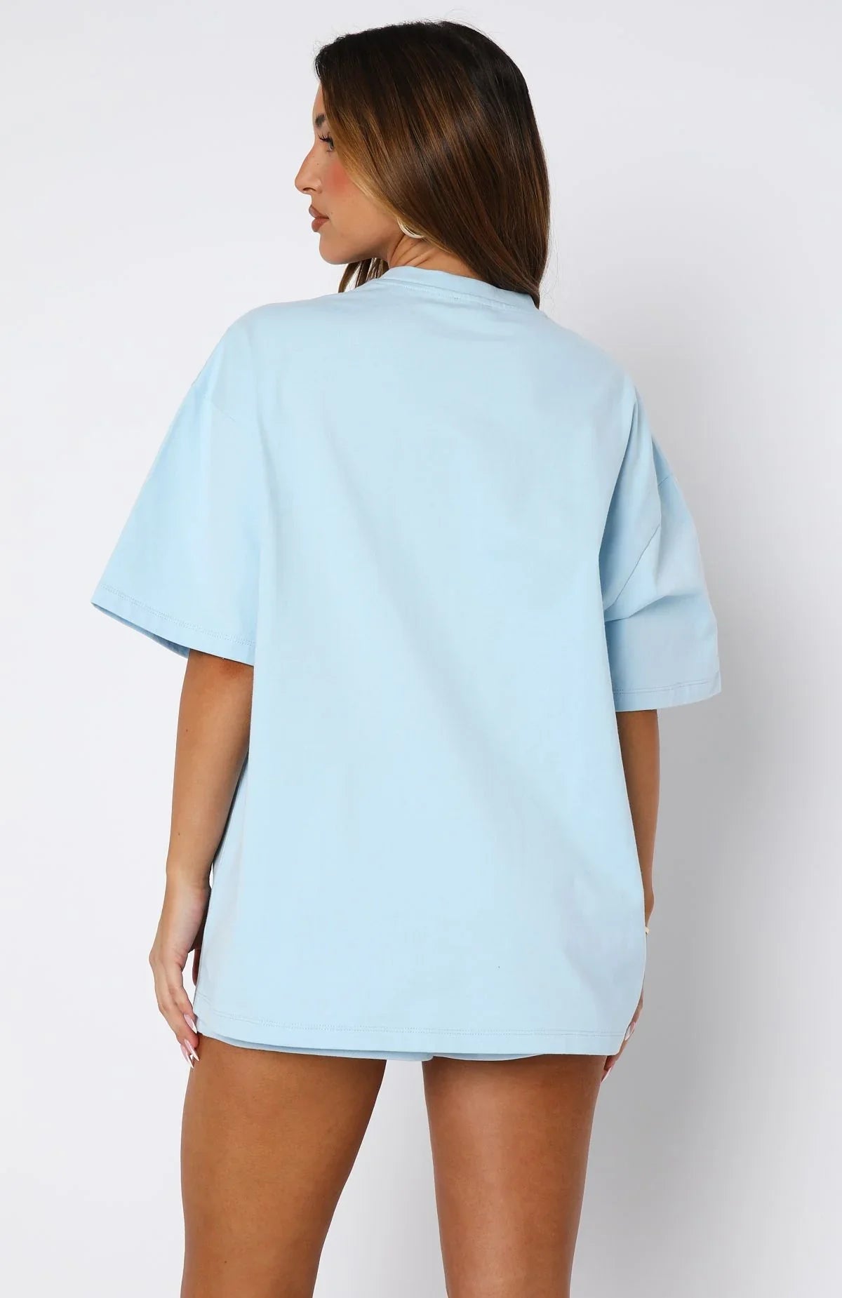 Ready To Go Oversized Tee Baby Blue