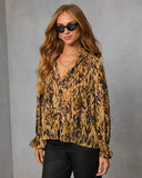 Vestine Print Button Down Top