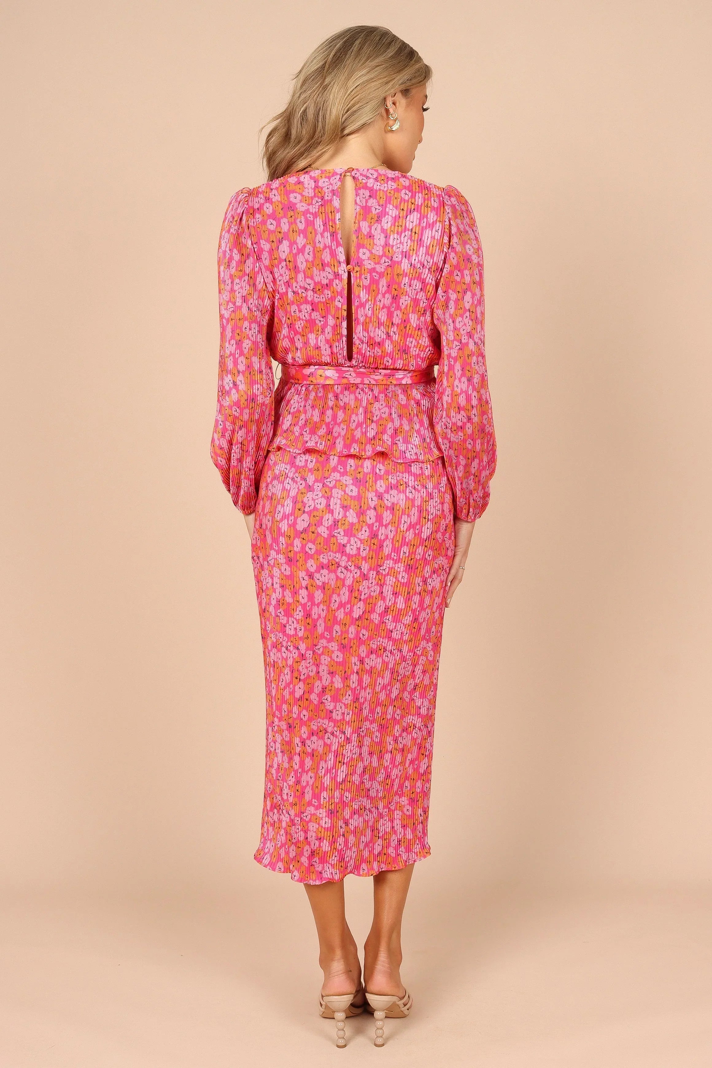 Minelli Pleat Top Hot Pink