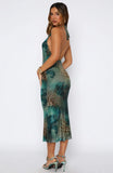 Tropic Like Its Hot Midi Dress Mystic Blossom
