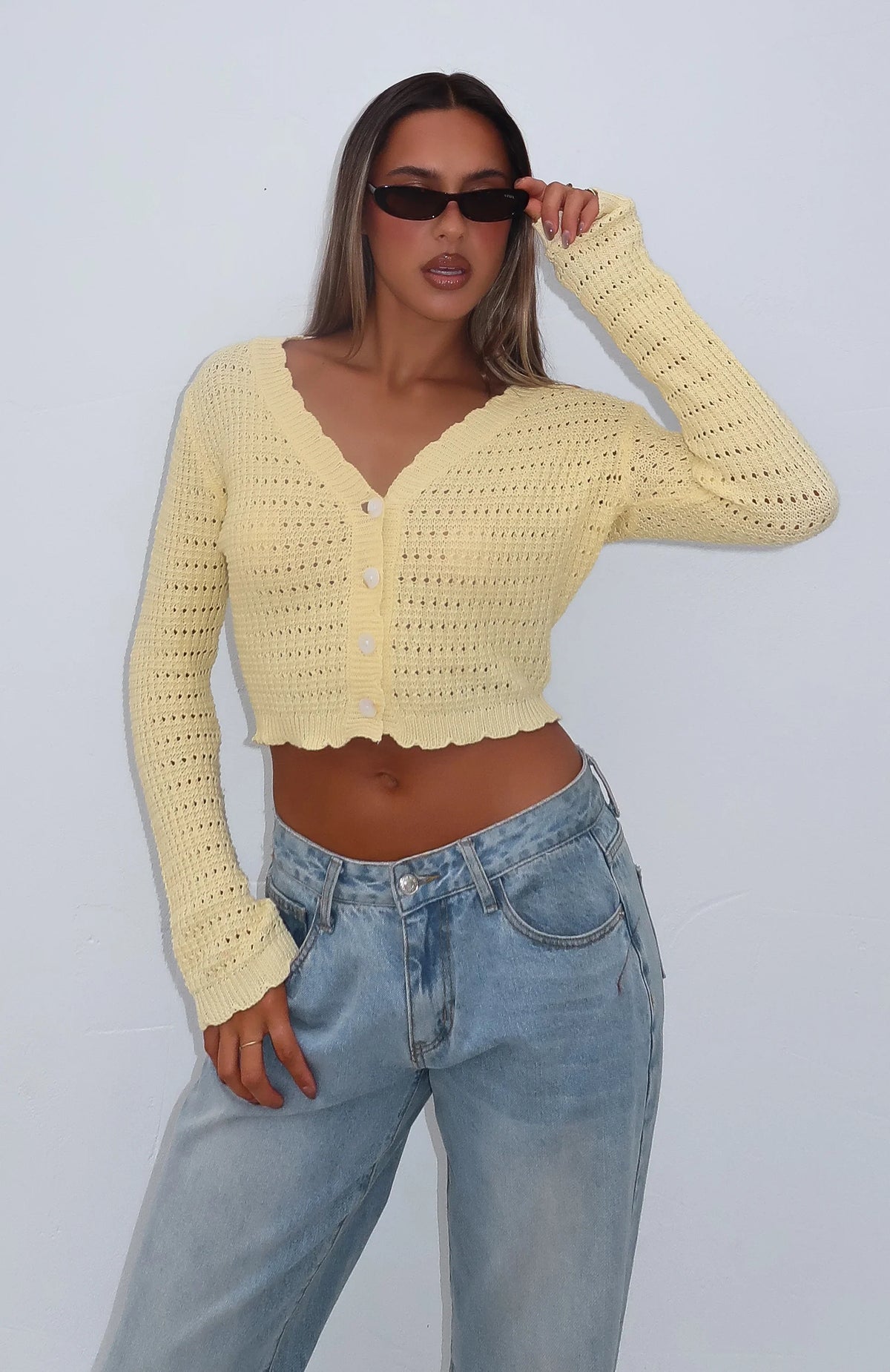 Just Forget About It Long Sleeve Top Lemon