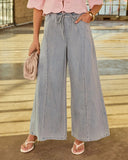 Andreina Rigid High Rise Wide Leg Drawstring Jeans