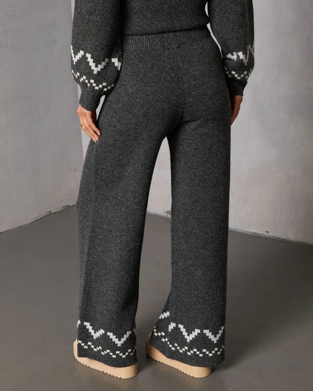 Sleighbell Snow Fair Isle Knit Pant