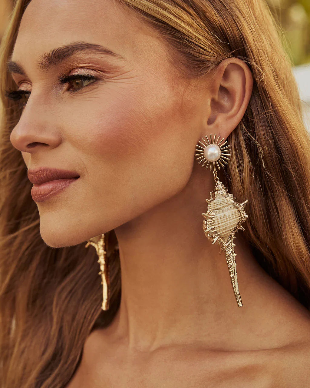Lost At Sea Shell Drop Earrings