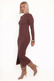 Valia Midi Dress Espresso