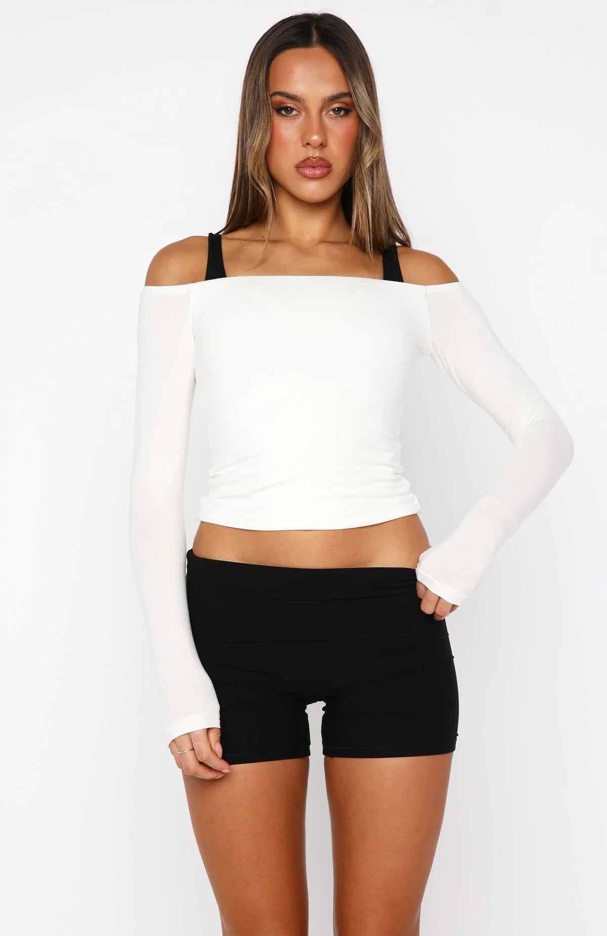 Mad For You Long Sleeve Top Cream
