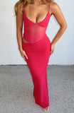 Call Me Up Maxi Dress Berry