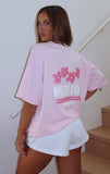 Tropic Time Oversized Tee Pink