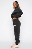 With Love In The Moment Sweatpants Charcoal