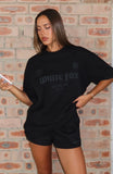 Vibe Too High Oversized Tee Black