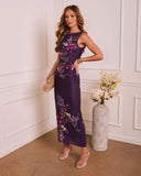 Still Blooming Floral Mesh Maxi Dress