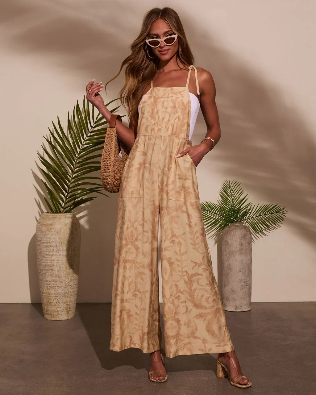 Sweet Wanderer Relaxed Abstract Jumpsuit