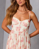 Harvest Bloom Corset Maxi Dress