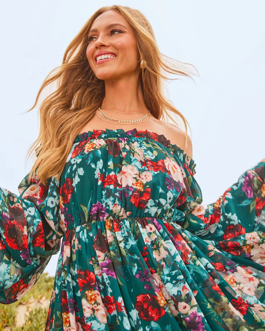 Romance Me Floral Babydoll Mini Dress