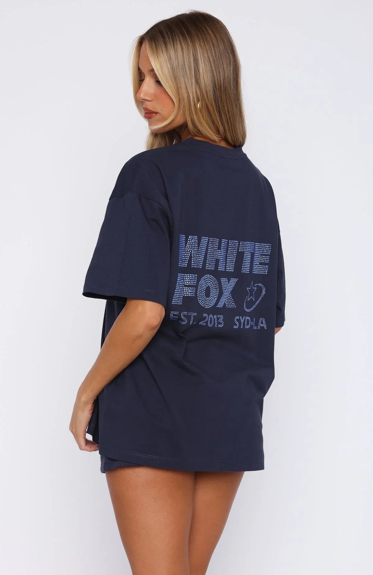 Always Shining Oversized Tee Navy