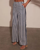 Liberty Lane Striped Wide Leg Pants
