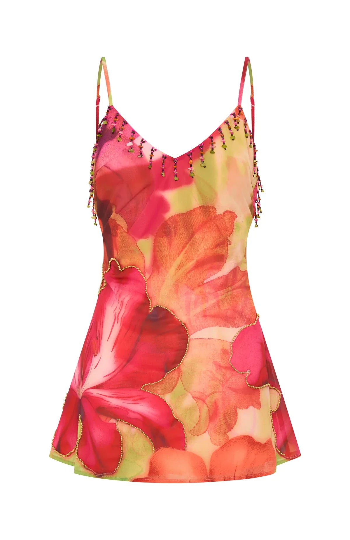 Roman Holiday Mini Dress Tropical Bloom