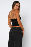 To My Heart Lace Bustier Noir