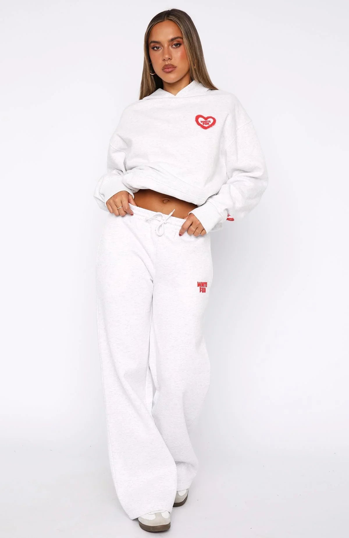 11th Street City Girl At Heart Wide Leg Sweatpants Cherry Glaze