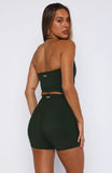 Keep Up High Waisted Shorts 4 Forest