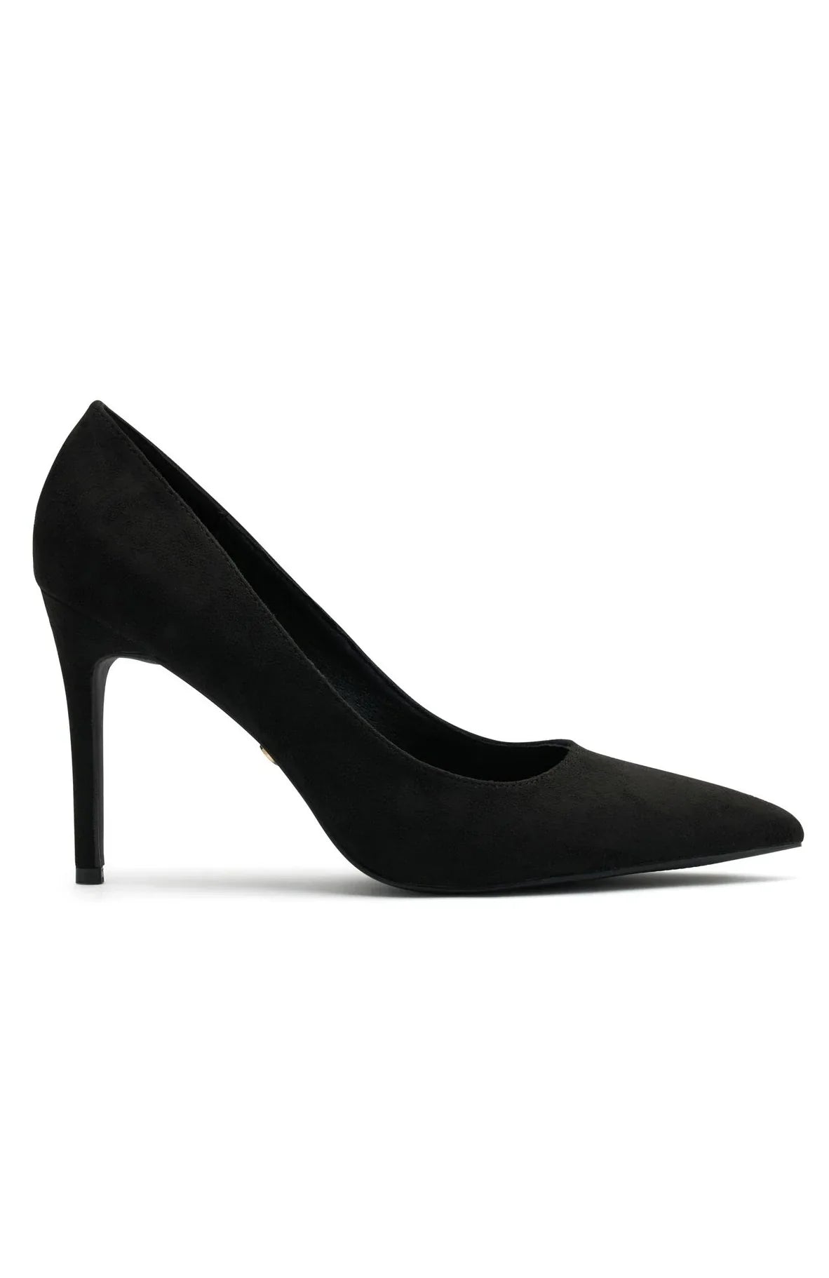 Alara Heels Black Faux Suede
