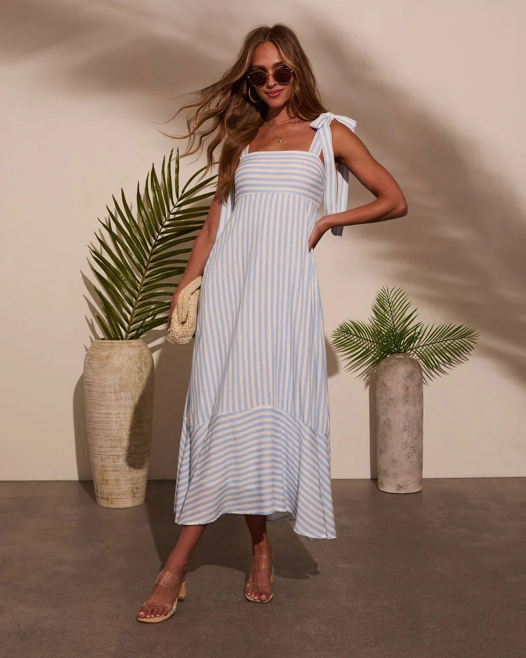 Colene Striped Maxi Dress